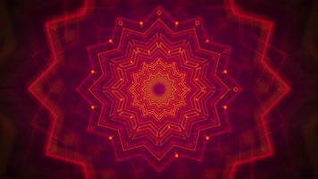 蛛网节奏线条万花筒VJ背景