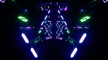 舞曲机械光影隧道夜店VJ