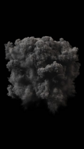 蘑菇云烟雾升起特效 