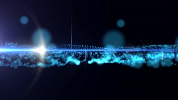 蓝色粒子线条唯美背景