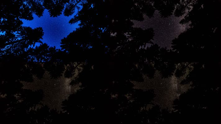 星空流星天空仰拍