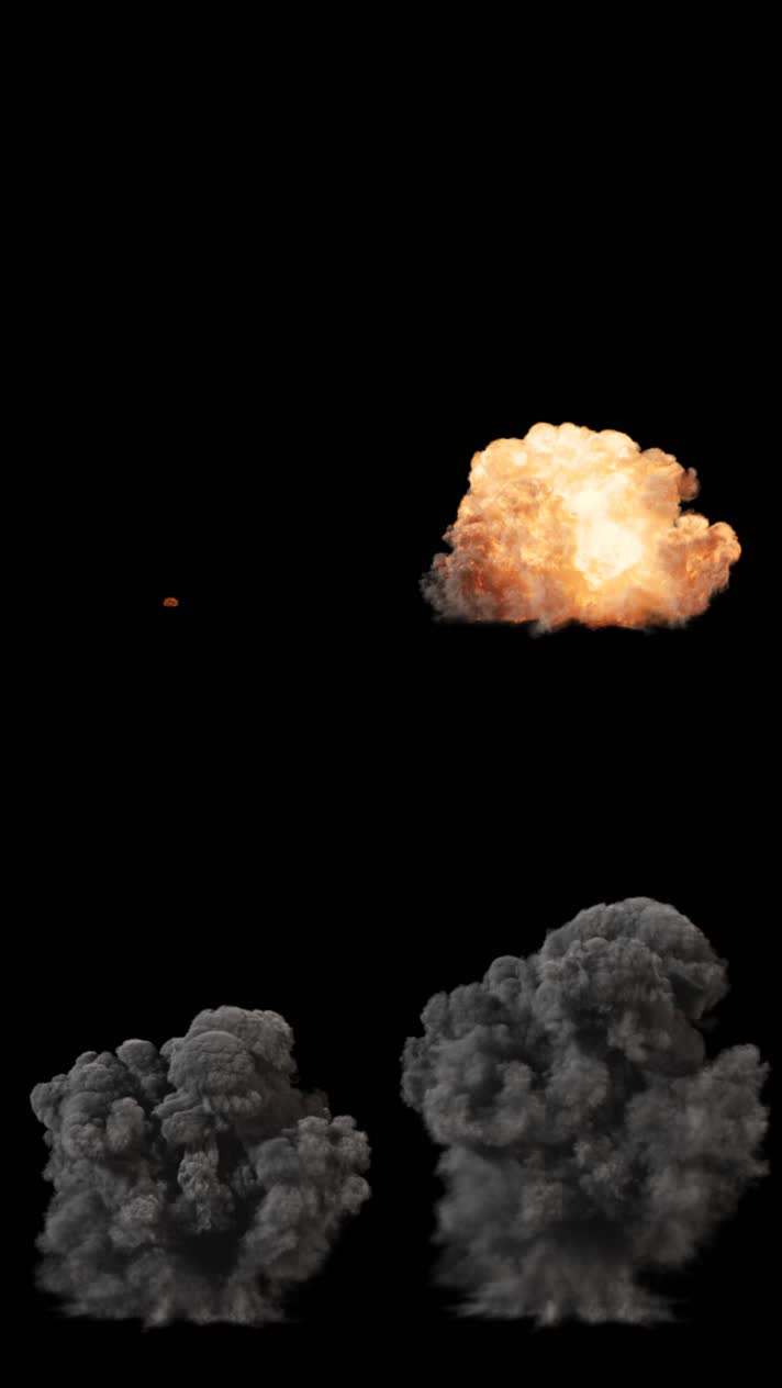 雷管炸药爆炸蘑菇云