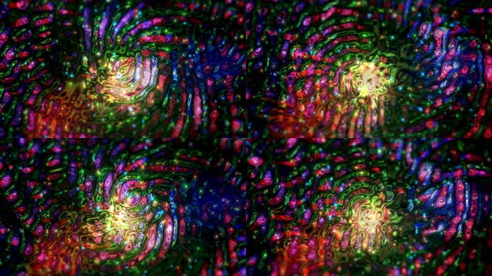 3K极品绚丽时尚发光液体流体舞台背景视频