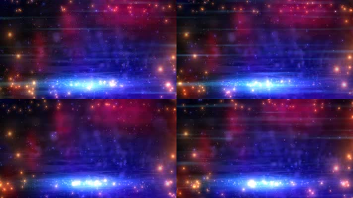 蓝色紫色梦幻粒子闪耀背景