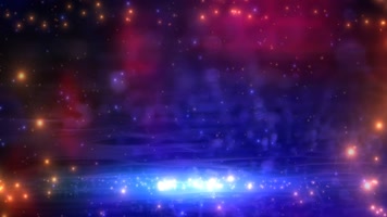 蓝色紫色梦幻粒子闪耀背景