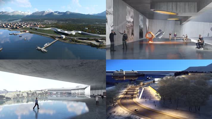 艺术馆展览馆建筑动画