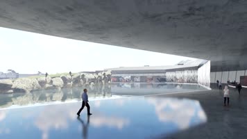 艺术馆展览馆建筑动画