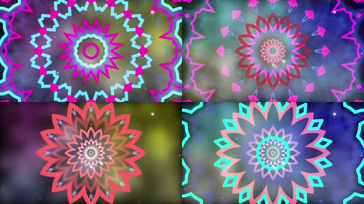 迷幻图形舞台背景循环