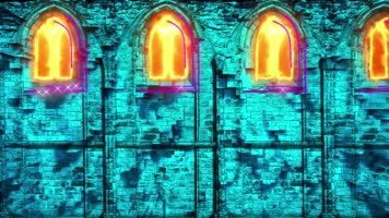 全息时尚绚丽幕布舞台立体投影