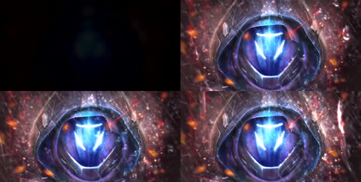 科幻机器下雨酒吧夜店