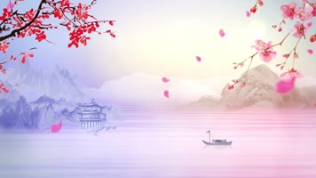 水墨古风背景循环