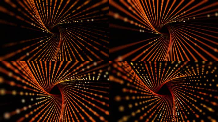 时尚旋转粒子隧道闪烁音乐节酒吧vj