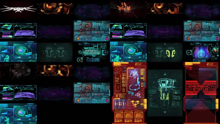 12组超震撼科技智能未来神秘背景