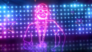 4K动感说唱人物rap说唱