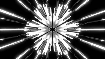 3组黑白空间闪烁变幻酒吧视频