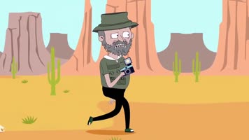 创意卡通森林大猩猩说唱歌曲