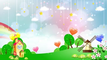 梦幻卡通舞台背景循环