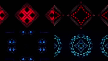 5组动感万花筒效果LED舞台