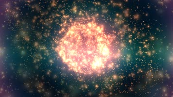 4K金光闪闪的宇宙空间颁奖背景视频