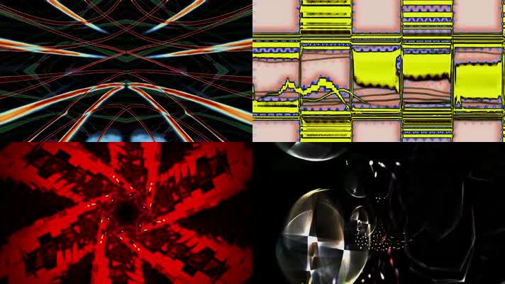 摇滚重金属演唱会LED大屏幕素材