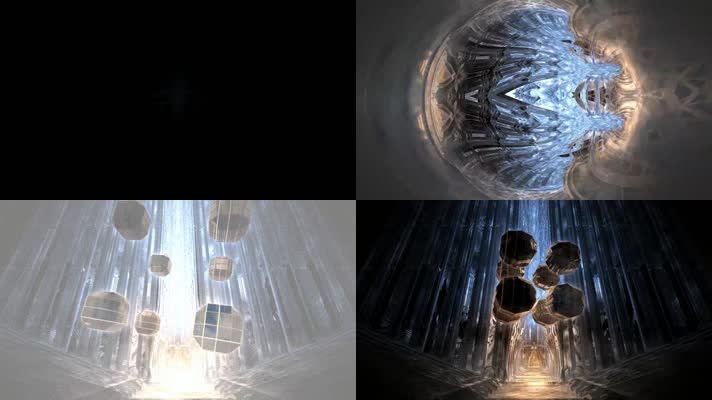 动感酷炫水晶殿堂VJ视频