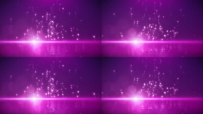 紫色粒子水面背景循环