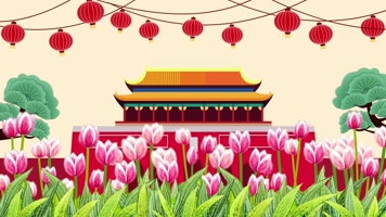 卡通爱国歌曲背景循环 卡通爱国歌曲背景循环