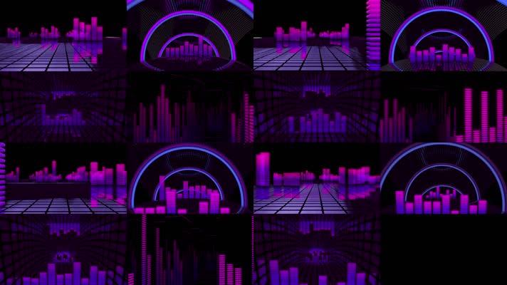 resolume建筑音频素材4段