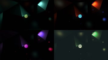 5组色彩光球爆发魔幻LED