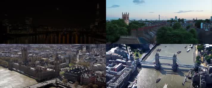 4K航拍英国伦敦城市宣传片