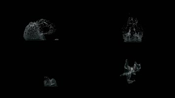 唯美水花通道素材包8款