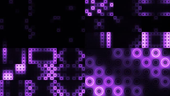 20款紫色圆圈梦幻vj背景