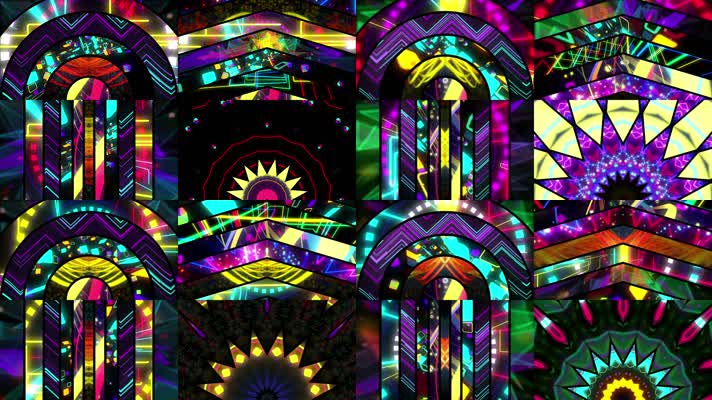 4款绚丽同系列vj背景