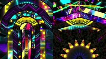 4款绚丽同系列vj背景