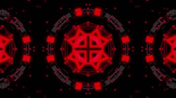 4组红色主题光效万花筒背景 4组红色主题光效万花筒背景