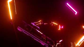 3组动感光影线条空间背景