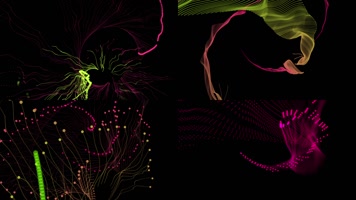 4款创意线条运动循环通道