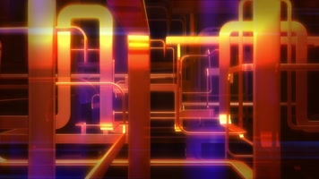 6款创意橙色线条空间