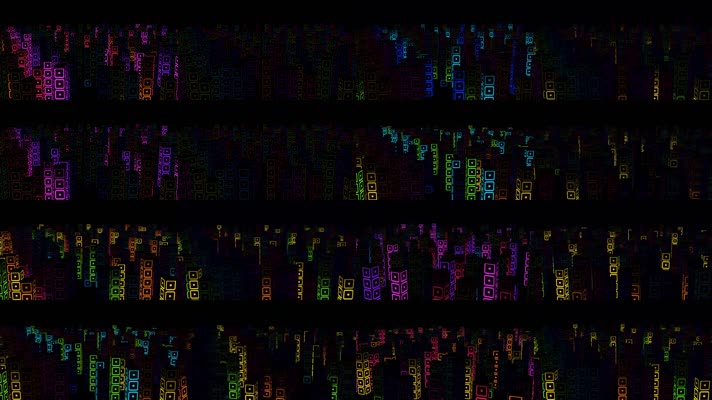 彩色霓虹方块8款