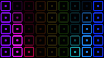 彩色霓虹节奏方块6款