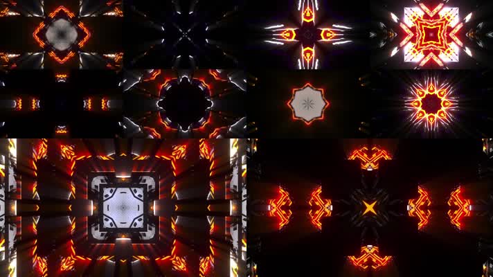 10款橙色金属风格vj