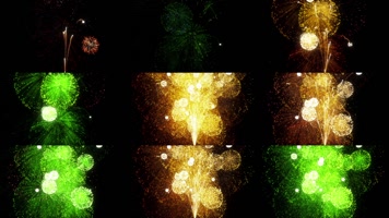 16段梦幻粒子烟花背景合集