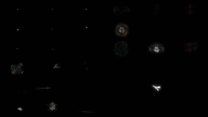 节日烟花合成素材合集19款