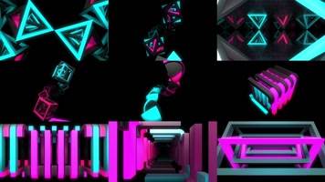 3D立体空间色块节奏变换27组