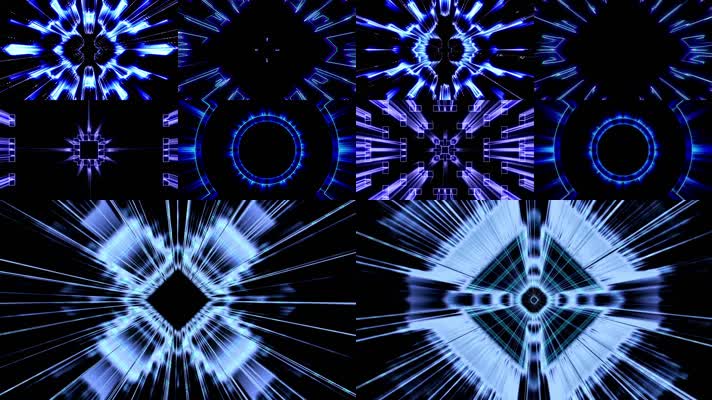 动感节奏激光线条6款