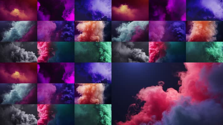 唯美彩色水墨烟雾合集12款