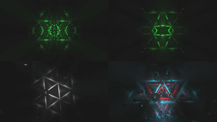 缤纷炫光色彩万花筒视觉冲击LED背景