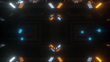 3组酷炫机械感空间光效背景