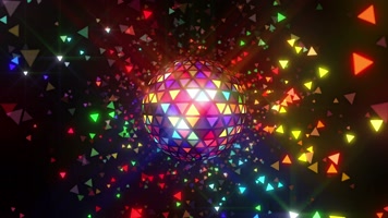 炫酷时尚Disco狂欢舞台背景视频