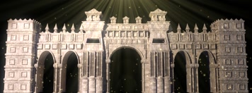 裸眼3D全息投影素材超震撼城堡开场动画